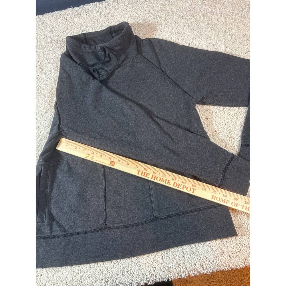 T by Alexander Wang‎ Funnel Neck Pullover Sweatshirt Gray Women's - Picture 9 of 10